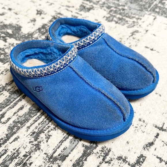 UGG Kids Tasman Slipper Blue Size 13 - Picture 1 of 7